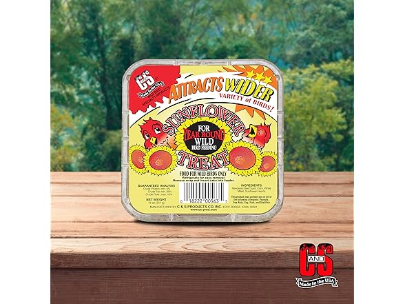 C&S Sunflower Suet Treat 11 Ounces 8 Pack
