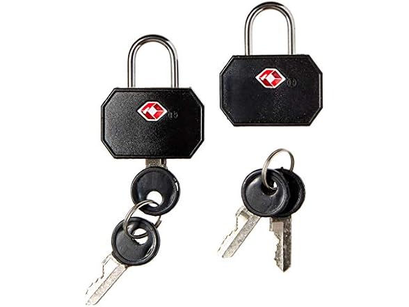 Lewis N. Clark TSA Lock + Padlock 2-Pack