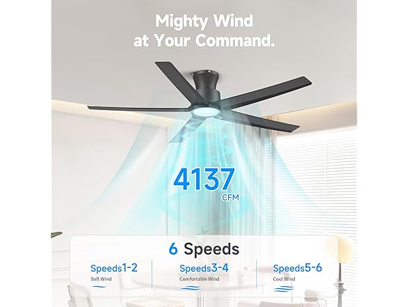 ocioc 52in Ceiling Fan with Remote