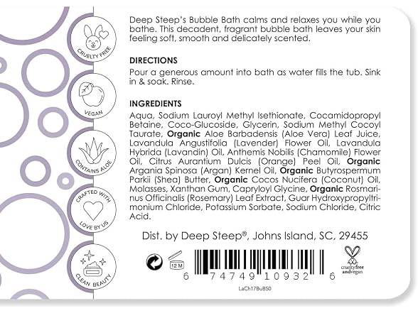 DEEP STEEP Lavender Chamomile Bubble Bath 17 FZ - Gallery 2