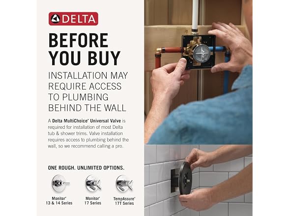 Delta Faucet Trinsic 14 Series Single-Function Shower Kit