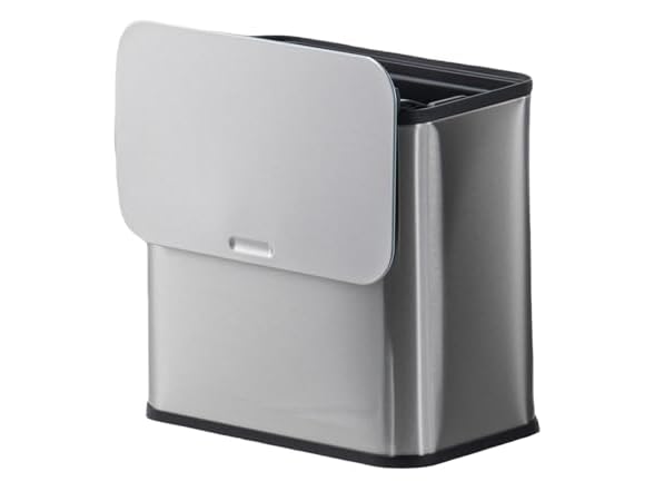 1.3 Gallon Kitchen Trash Can Silver