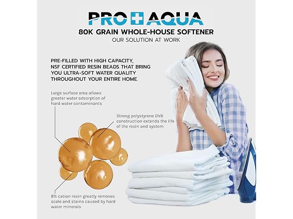 PRO+AQUA Heavy Duty Whole House Water Softener System