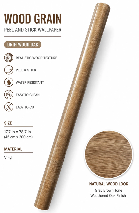 6Pk Peel & Stick Wallpaper 17.7" W × 78.7" L - Gallery 8