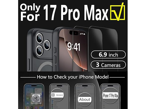 YFEMLAZ Magnetic iPhone 17 Pro Max Case