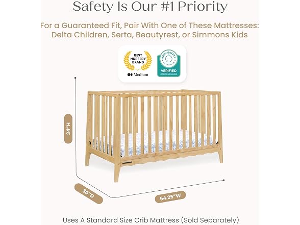 Delta Children Lulu 5-in-1 Convertible Crib