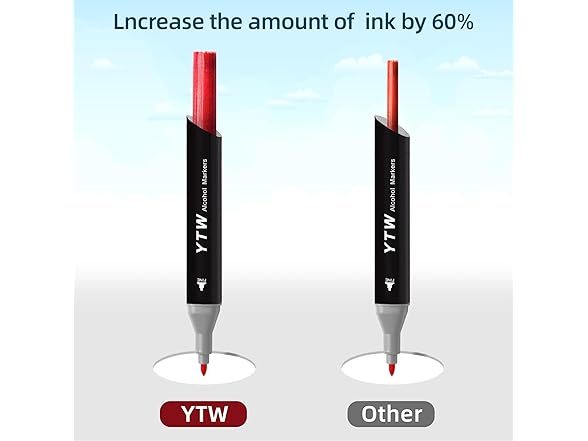 YTW 80 Colors Dual Tip Art Markers