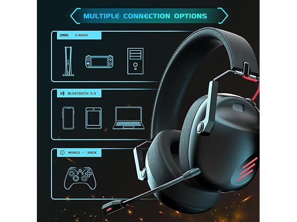 KAPEYDESI 5.3 Wireless Gaming Headset