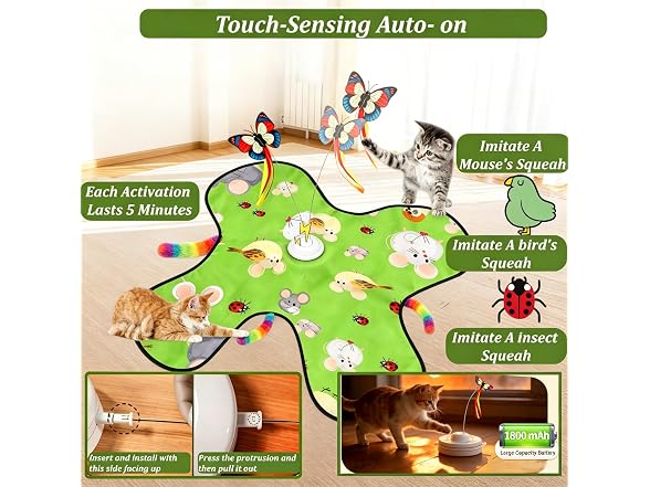 VEHICAR 3-in-1 Interactive Cat Toy