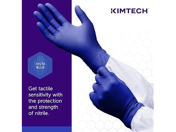 Kimtech Vista Nitrile Gloves XS 200ct Blue