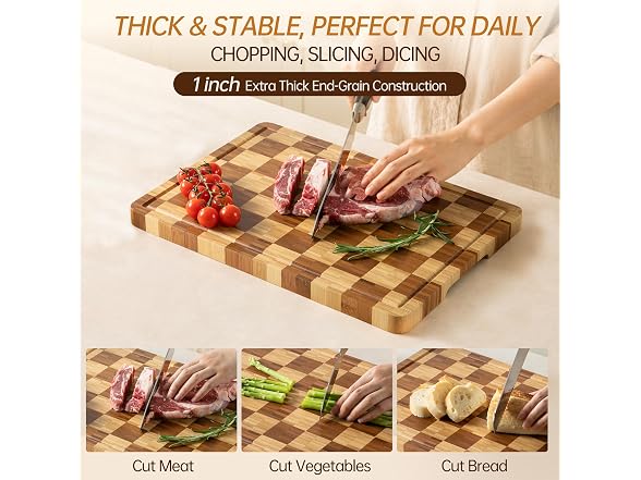 Cutting Boards for Kitchen, Bamboo
