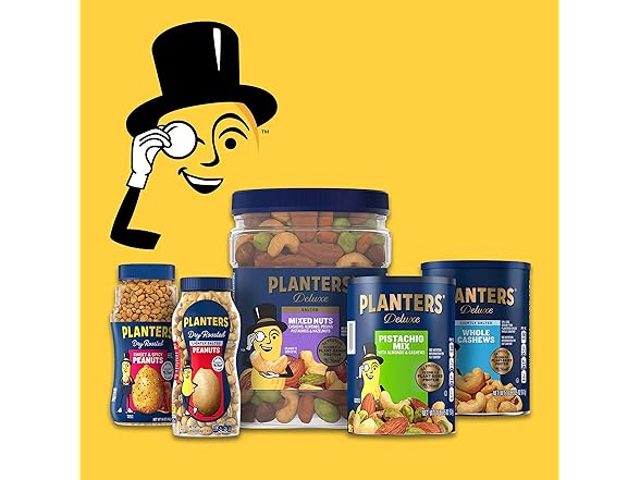 PLANTERS Honey Roasted Peanuts, Dry Roasted, 16 oz.