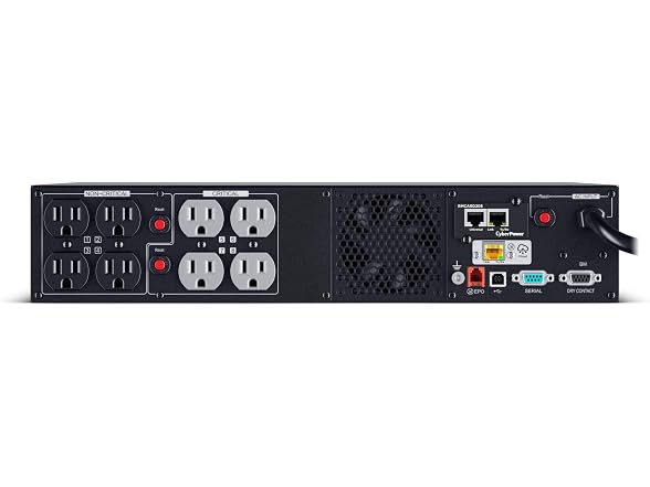 CyberPower Smart App Sinewave UPS Battery Backup and Surge Protector 2U Rack - Tower