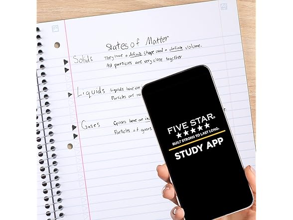 Five Star Five Star Spiral Notebook + Study App - Gallery 3
