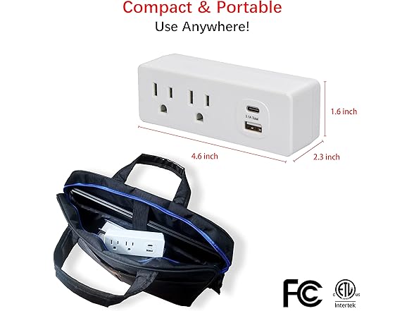 Clear Power B09F5VLKRP Clear Power Combo: 2-Outlet Tr