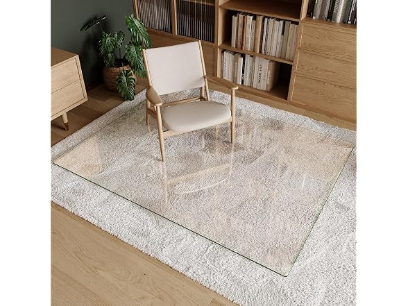 Koonmi 50" x 65" Upgraded Glass Chair Mat