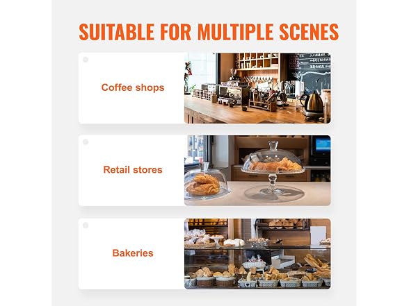 Pastry Display Case, 2-Tier Commercial