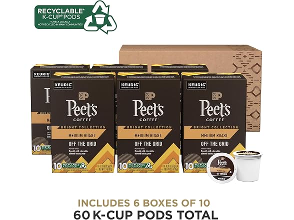 Peet's Coffee Coffee Pods, Medium Roast