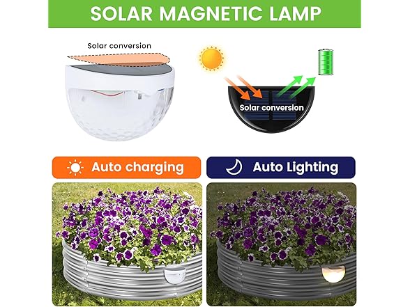 2Pk Raised Garden Bed 2x2x1ft Solar