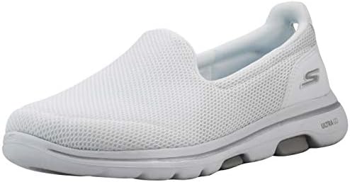 Skechers Women's Go Walk 5 Sneaker, White, 8.5