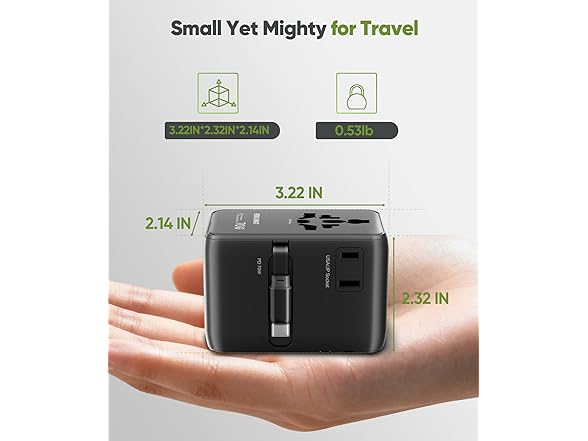 Menlonigt 70W GaN Universal Travel Adapter