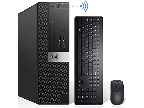 Dell OptiPlex 7040 SFF Desktop Computer PC Intel Quad Core i7-6700 3.20GHz AX200 Built-in WiFi 6 Bluetooth 16GB DDR4 256GB NVMe M.2 SSD 2TB HDD HDMI W