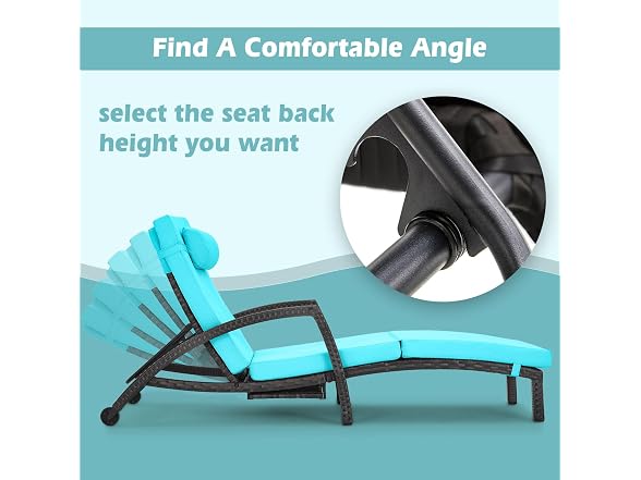 Chaise Lounge Chairs Wicker Patio Pool Lounge Chair