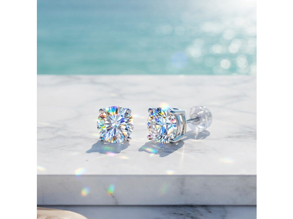 Moissanite Stud Earrings