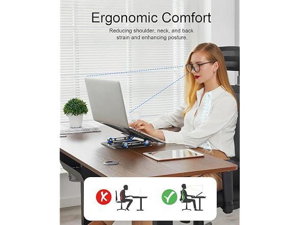 LINTYLE Adjustable Laptop Stand for Desk