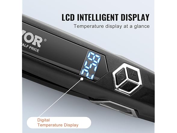Hair Straightener, 1.5-inch Titanium Flat Iron