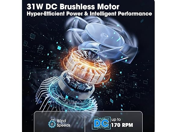 Parrot Uncle F6035CR 52 Inch Ceiling Fans with Lights and Remote