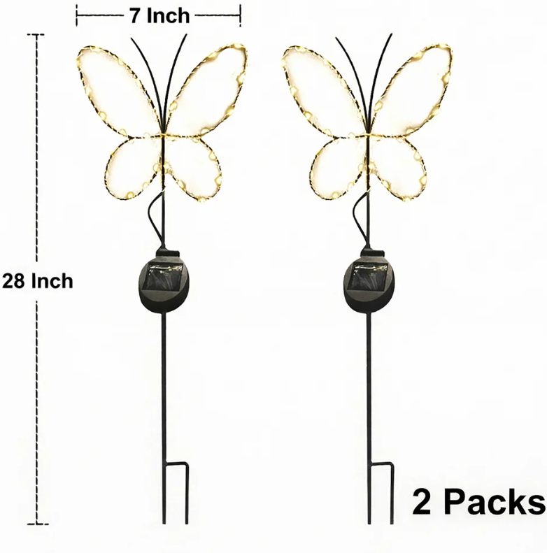 Touch Of ECO Solar Powered LED Garden Stake- Butterfly - Gallery 12