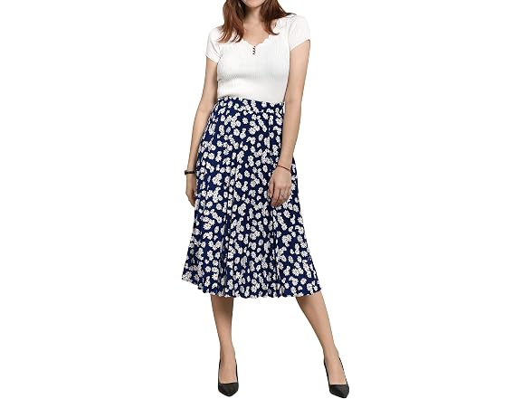 Chartou Women (XS) Chic Elastic High Waisted Skirt