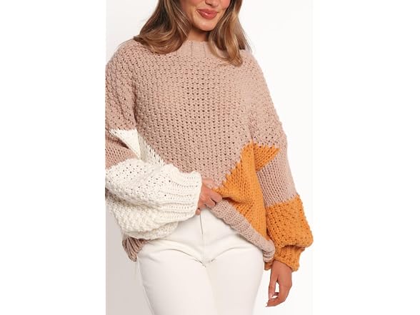 Petal & Pup Women's (M) Koda Pattern Knit Sweater