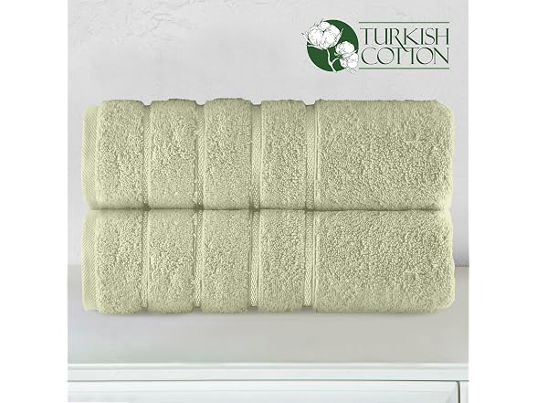 Elegant Comfort 100% Turkish Cotton 4 Lines 2Pk