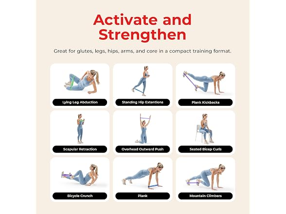 Sunny Health & Fitness 5-Level Resistance Loop Set