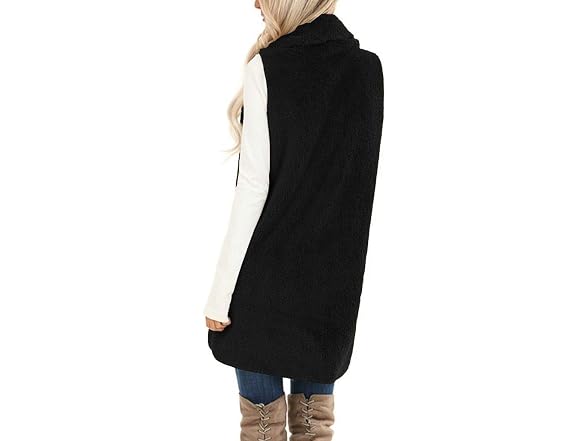 ReachMe Women (XL) Sherpa Vest Open Front Cardigan