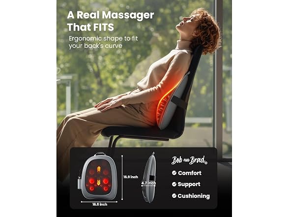 BOB AND BRAD Back Massager for Pain, Gre