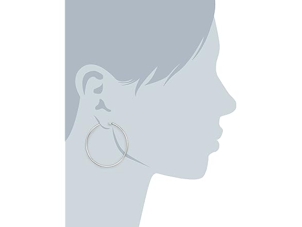 Amazon Essentials Women 41mm Stainless Earrings