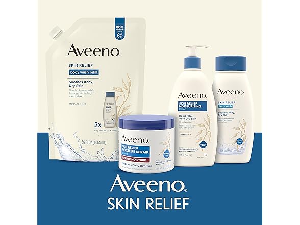 Aveeno Skin Relief Lotion, Shea Butter, 18oz
