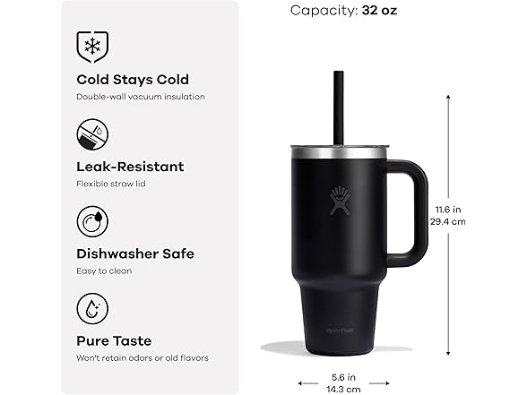 Hydro Flask 32oz Travel Tumbler - Capri Blue