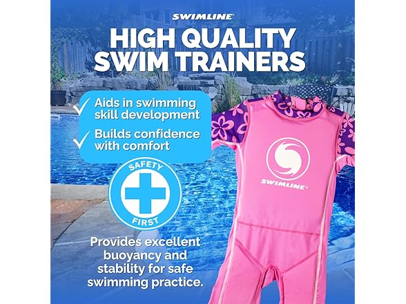 SWIMLINE Swim Trainer Vest, Pink