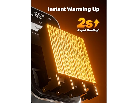Brightown 800W Plug in Heater with Remote