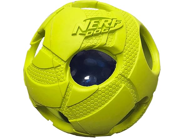 Nerf Dog Bash Ball Dog Toy with Interactive LED