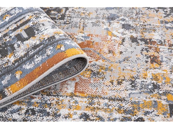 L'Baiet Marie Blue Distressed 2x6 Runner Rug