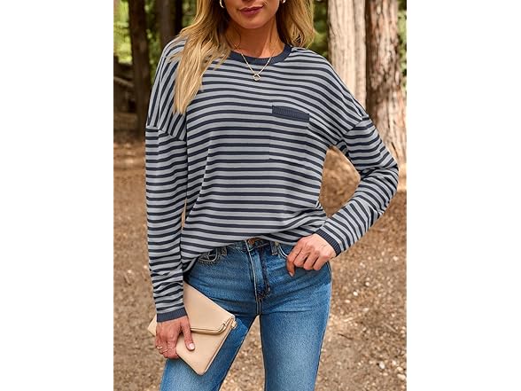 Women’s Striped Knit Pullover Sweater