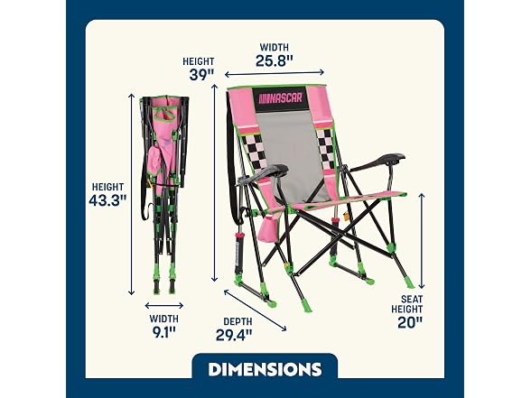 GCI Outdoor NASCAR Roadtrip Rocker Sports Chair