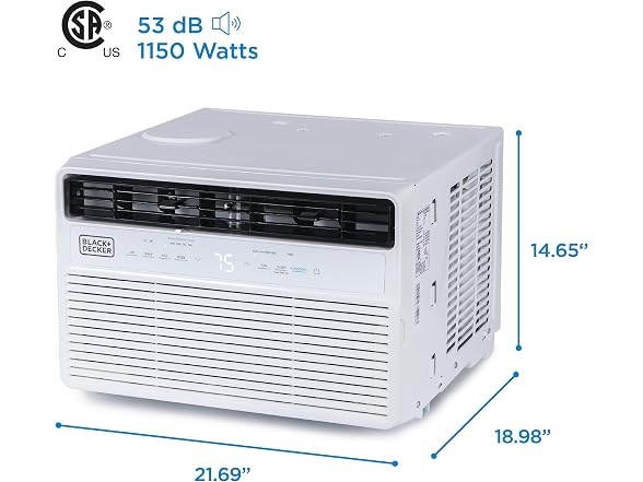 BLACK+DECKER BD12NWES 12,000 BTU Window AC