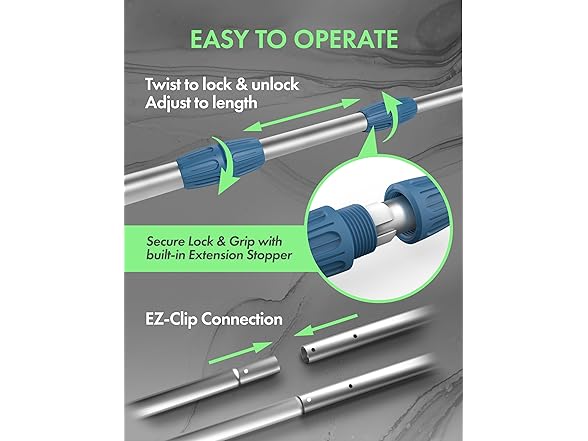 15ft Heavy Duty Swimming Pool Pole