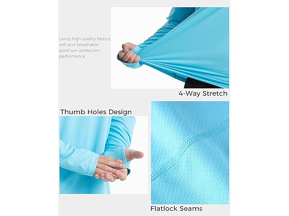 Mens UPF 50+ Rash Guard Swim Shirts